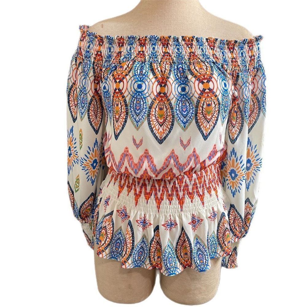 NWT Flying Tomato Paisley Off The Shoulder Top Size Medium New